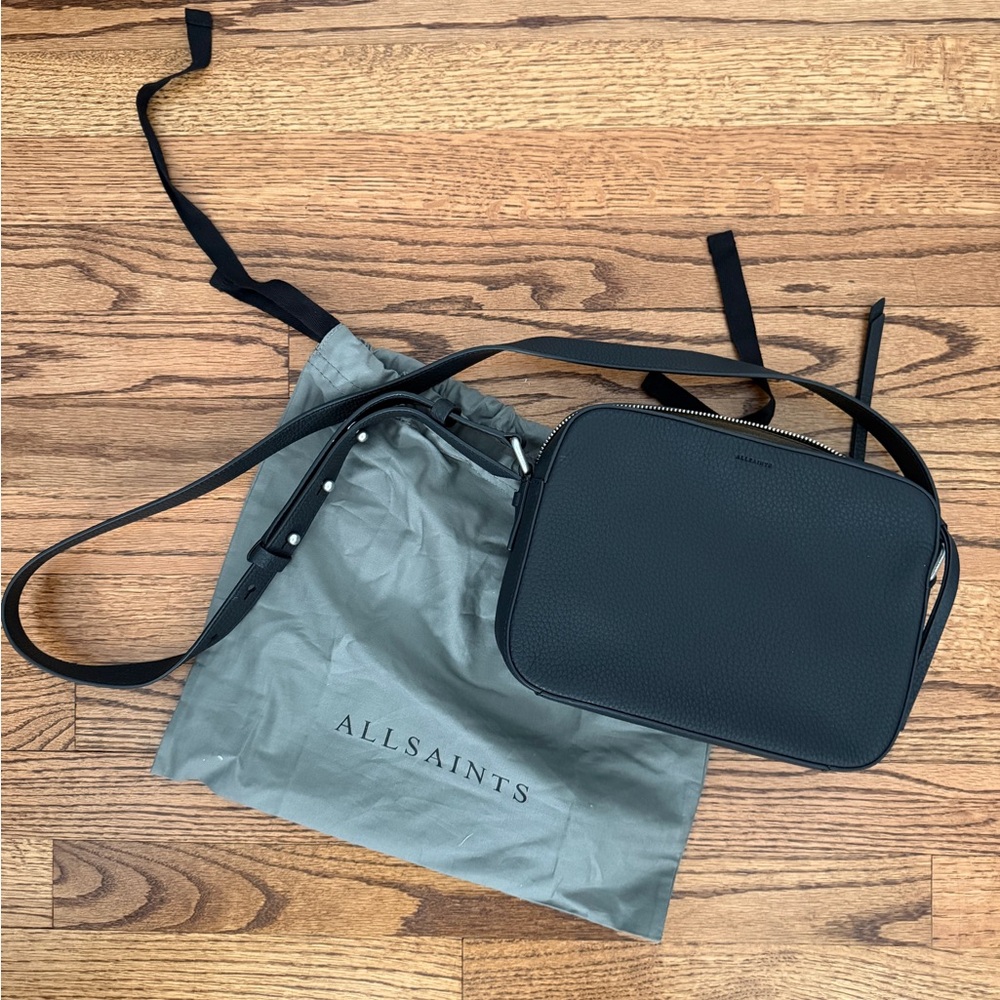All Saints Black Crossbody Bag